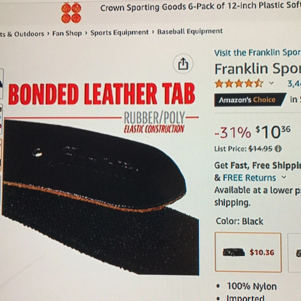 Franklin Baseball / Softball Belt